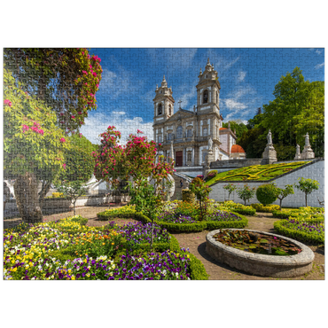 puzzleplate Sanctuary of Bom Jesus do Monte near Braga, Norte Region, Portugal 1000 Jigsaw Puzzle
