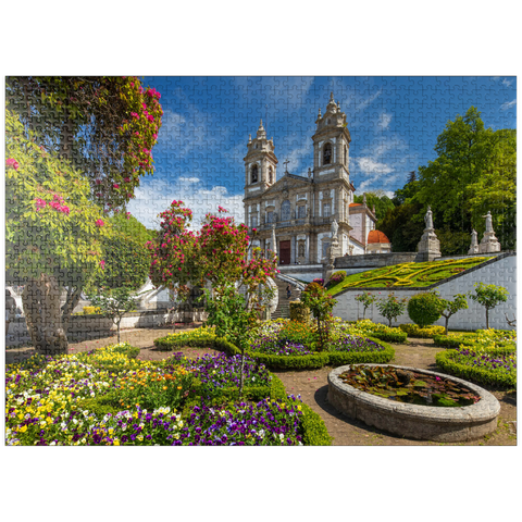 puzzleplate Sanctuary of Bom Jesus do Monte near Braga, Norte Region, Portugal 1000 Jigsaw Puzzle