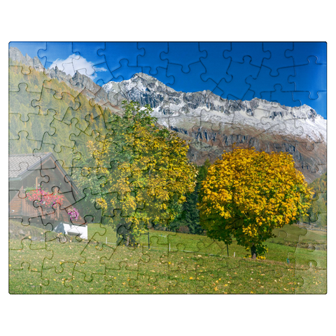 puzzleplate Farmhouse near Kasern, Ahrntal, Trentino-South Tyrol 100 Jigsaw Puzzle