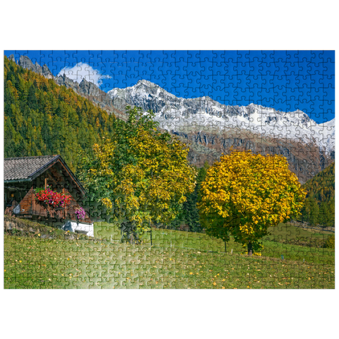puzzleplate Farmhouse near Kasern, Ahrntal, Trentino-South Tyrol 500 Jigsaw Puzzle