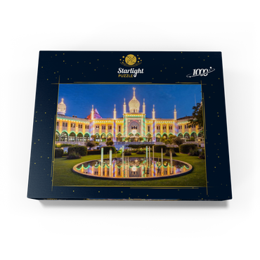 Moorish palace in the evening in the amusement park 1000 Jigsaw Puzzle box view1