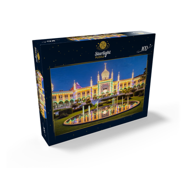 Moorish palace in the evening in the amusement park 100 Jigsaw Puzzle box view1