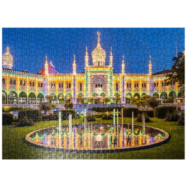 puzzleplate Moorish palace in the evening in the amusement park 500 Jigsaw Puzzle
