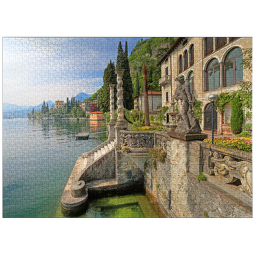 puzzleplate Villa Monastero, Varenna, Lake Como, Province of Lecco, Lombardy, Italy 1000 Jigsaw Puzzle