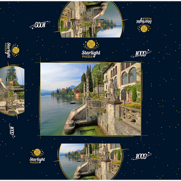 Villa Monastero, Varenna, Lake Como, Province of Lecco, Lombardy, Italy 1000 Jigsaw Puzzle box 3D Modell