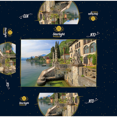 Villa Monastero, Varenna, Lake Como, Province of Lecco, Lombardy, Italy 100 Jigsaw Puzzle box 3D Modell