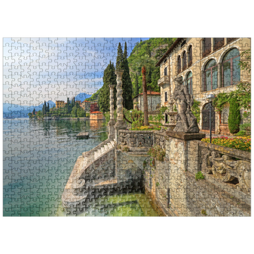 puzzleplate Villa Monastero, Varenna, Lake Como, Province of Lecco, Lombardy, Italy 500 Jigsaw Puzzle
