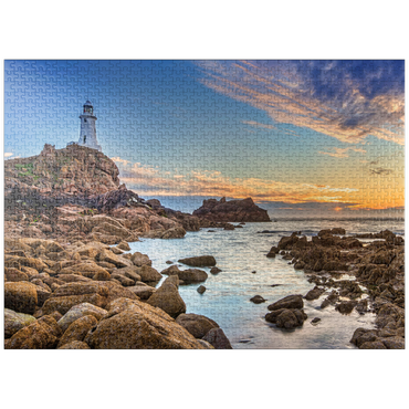 puzzleplate Corbiere Point Lighthouse, St. Brelade, Island of Jersey, Channel Islands, United Kingdom 1000 Jigsaw Puzzle