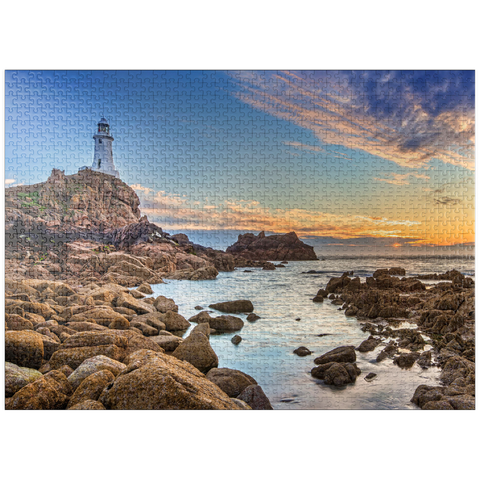puzzleplate Corbiere Point Lighthouse, St. Brelade, Island of Jersey, Channel Islands, United Kingdom 1000 Jigsaw Puzzle