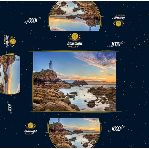 Corbiere Point Lighthouse, St. Brelade, Island of Jersey, Channel Islands, United Kingdom 1000 Jigsaw Puzzle box 3D Modell