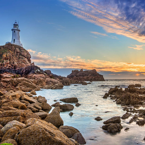 Corbiere Point Lighthouse, St. Brelade, Island of Jersey, Channel Islands, United Kingdom 100 Jigsaw Puzzle 3D Modell