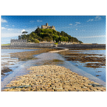 puzzleplate St Michael's Mount, Marazion near Penzance, Penwith Peninsula, Cornwall, England 1000 Jigsaw Puzzle
