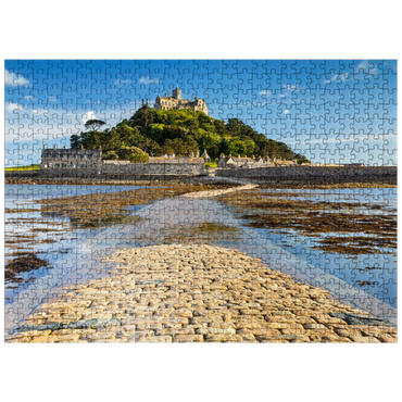 puzzleplate St Michael's Mount, Marazion near Penzance, Penwith Peninsula, Cornwall, England 500 Jigsaw Puzzle