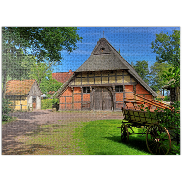 puzzleplate Open-air museum Ammerland farmhouse in the spa gardens, Bad Zwischenahn 1000 Jigsaw Puzzle