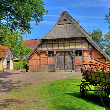 Open-air museum Ammerland farmhouse in the spa gardens, Bad Zwischenahn 100 Jigsaw Puzzle 3D Modell