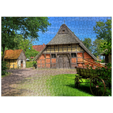 puzzleplate Open-air museum Ammerland farmhouse in the spa gardens, Bad Zwischenahn 500 Jigsaw Puzzle