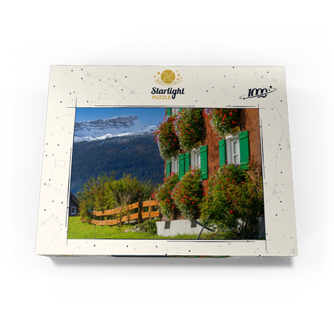 Farmhouse near Riezlern and Hoher Ifen (2230m), Small Walser Valley 1000 Jigsaw Puzzle box view1