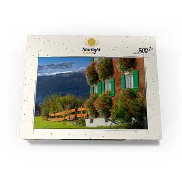 Farmhouse near Riezlern and Hoher Ifen (2230m), Small Walser Valley 500 Jigsaw Puzzle box view1