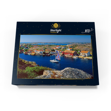 View over Kyrkesund on the archipelago coast, Tjörn Island, Bohuslän, Sweden 100 Jigsaw Puzzle box view1