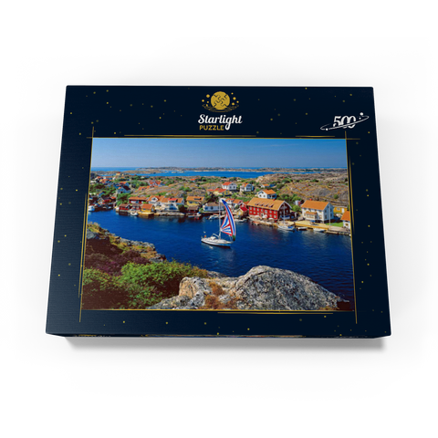 View over Kyrkesund on the archipelago coast, Tjörn Island, Bohuslän, Sweden 500 Jigsaw Puzzle box view1