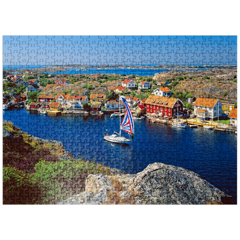 puzzleplate View over Kyrkesund on the archipelago coast, Tjörn Island, Bohuslän, Sweden 500 Jigsaw Puzzle