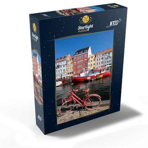 Stub canal Nyhavn in the district Frederiksstaden 1000 Jigsaw Puzzle box view1