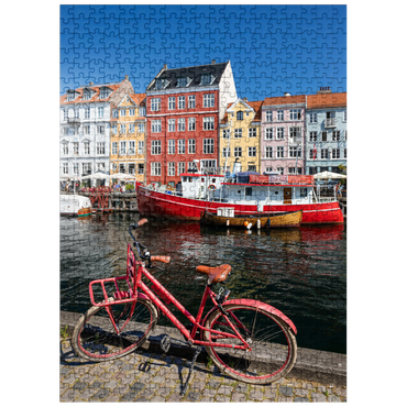 puzzleplate Stub canal Nyhavn in the district Frederiksstaden 500 Jigsaw Puzzle