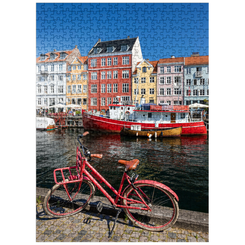 puzzleplate Stub canal Nyhavn in the district Frederiksstaden 500 Jigsaw Puzzle