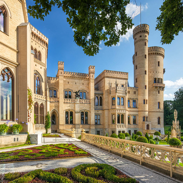 Babelsberg Palace in Babelsberg Park 1000 Jigsaw Puzzle 3D Modell