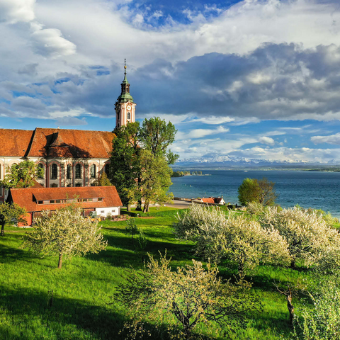 Pilgrimage church Birnau near Unteruhldingen at Lake Constance 1000 Jigsaw Puzzle 3D Modell