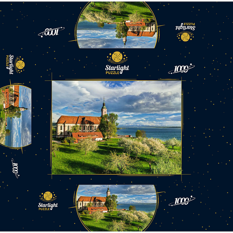 Pilgrimage church Birnau near Unteruhldingen at Lake Constance 1000 Jigsaw Puzzle box 3D Modell