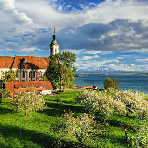 Pilgrimage church Birnau near Unteruhldingen at Lake Constance 100 Jigsaw Puzzle 3D Modell