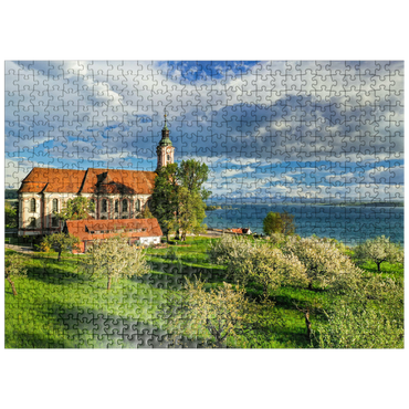 puzzleplate Pilgrimage church Birnau near Unteruhldingen at Lake Constance 500 Jigsaw Puzzle