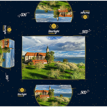 Pilgrimage church Birnau near Unteruhldingen at Lake Constance 500 Jigsaw Puzzle box 3D Modell