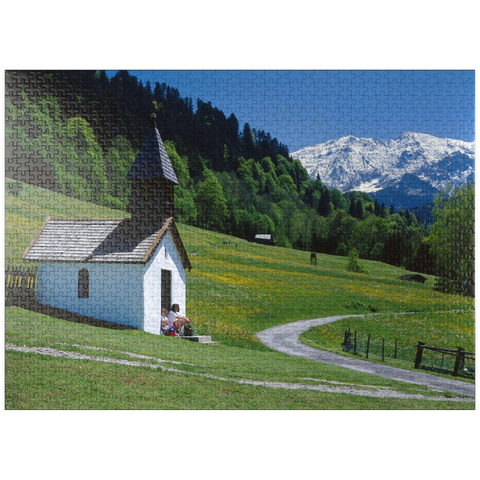 puzzleplate Vordergraseck near Garmisch-Partenkirchen 1000 Jigsaw Puzzle