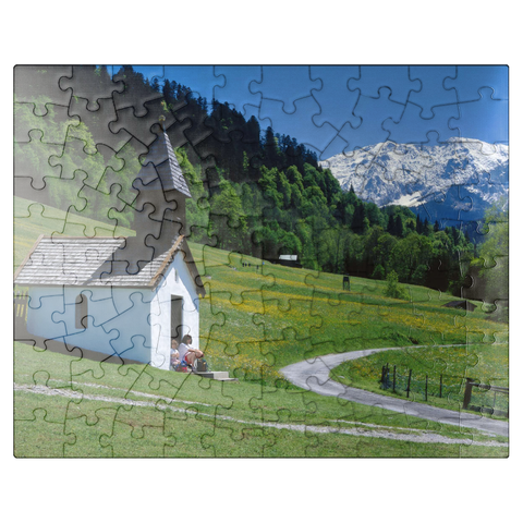 puzzleplate Vordergraseck near Garmisch-Partenkirchen 100 Jigsaw Puzzle