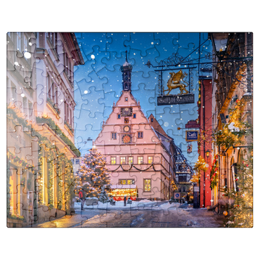 puzzleplate Marketplace during the Christmas season 100 Jigsaw Puzzle