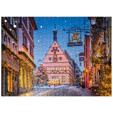 puzzleplate Marketplace during the Christmas season 500 Jigsaw Puzzle