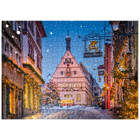 puzzleplate Marketplace during the Christmas season 500 Jigsaw Puzzle