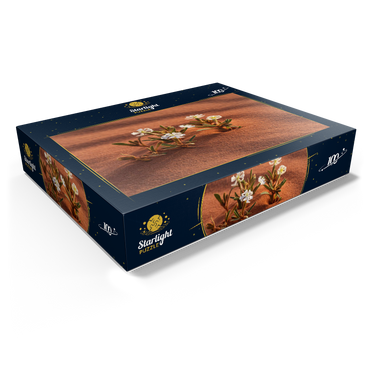 The desert blooms, flowers in the sand, Wadi Rum, Aqaba Governorate, Jordan 100 Jigsaw Puzzle box view1