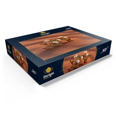 The desert blooms, flowers in the sand, Wadi Rum, Aqaba Governorate, Jordan 500 Jigsaw Puzzle box view1