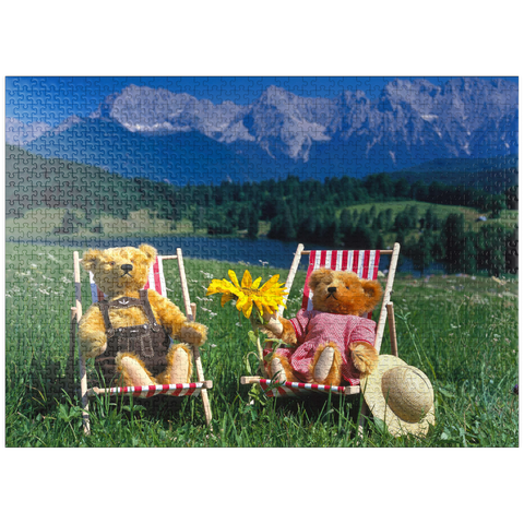 puzzleplate Sunny vacations in Upper Bavaria, Germany 1000 Jigsaw Puzzle
