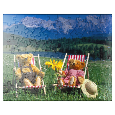 puzzleplate Sunny vacations in Upper Bavaria, Germany 100 Jigsaw Puzzle