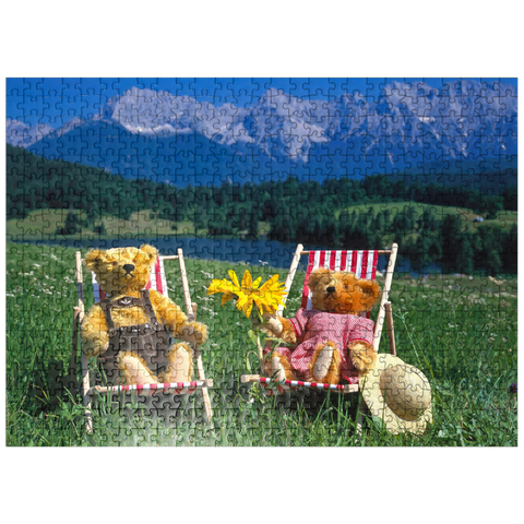 puzzleplate Sunny vacations in Upper Bavaria, Germany 500 Jigsaw Puzzle