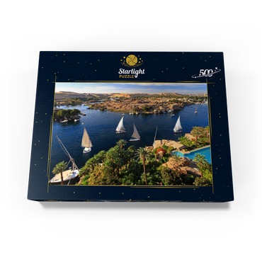 View from Old Cataract Hotel to Elephantine Island, Aswan, Egypt 500 Jigsaw Puzzle box view1