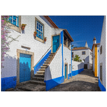 puzzleplate Alley in the historic center of Óbidos 1000 Jigsaw Puzzle