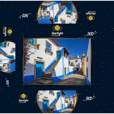 Alley in the historic center of Óbidos 500 Jigsaw Puzzle box 3D Modell