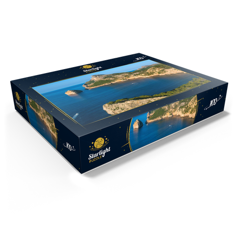 Cap de Formentor with the island Illot el Colomer, Pollenca, Serra de Tramuntana, Mallorca 100 Jigsaw Puzzle box view1