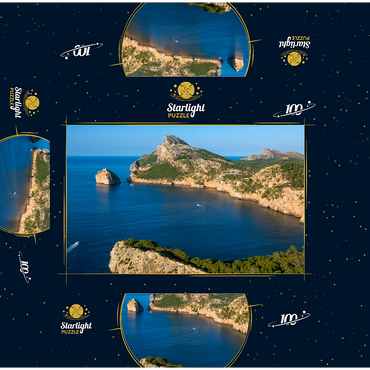 Cap de Formentor with the island Illot el Colomer, Pollenca, Serra de Tramuntana, Mallorca 100 Jigsaw Puzzle box 3D Modell