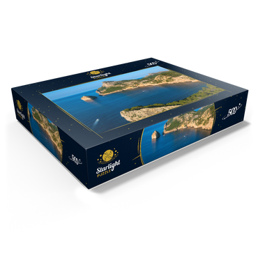Cap de Formentor with the island Illot el Colomer, Pollenca, Serra de Tramuntana, Mallorca 500 Jigsaw Puzzle box view1
